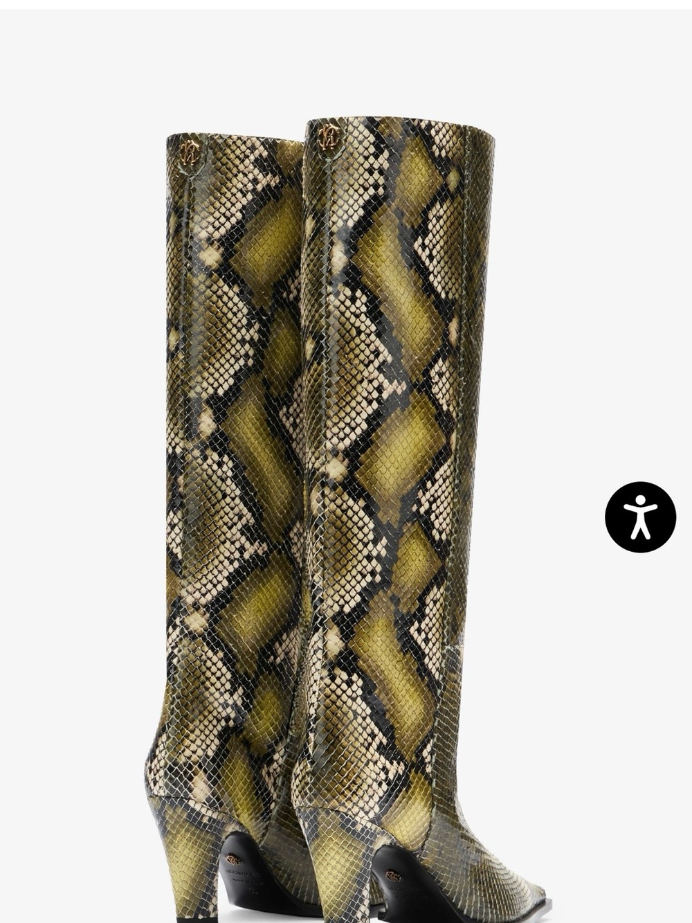 Roberto Cavalli Snakeskin Print Knee High Leather Boots US 10 EU 40 NWT $1720 - Picture 4 of 10